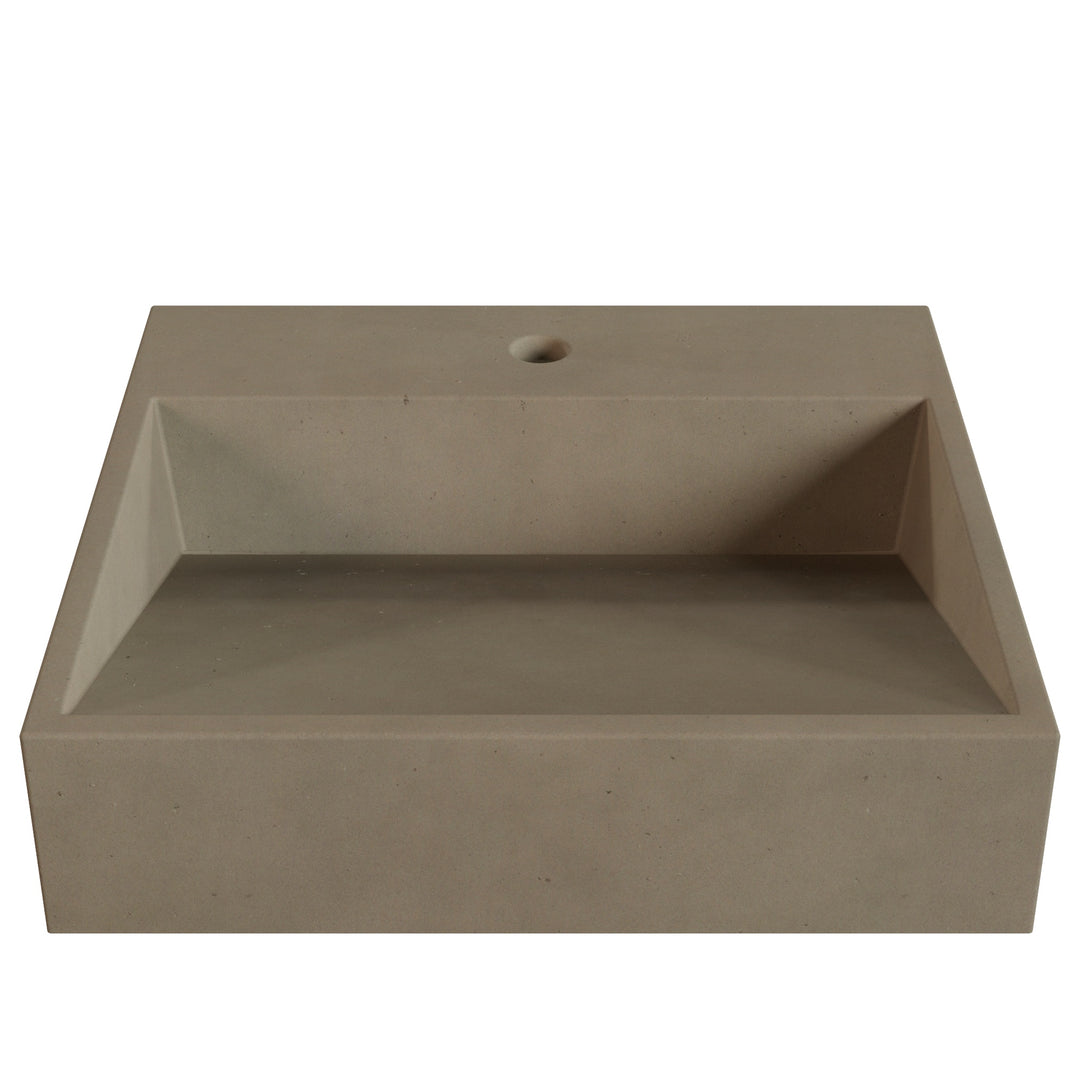 Hanzo Ramp Vessel Faucet Ledge Sink - 20"