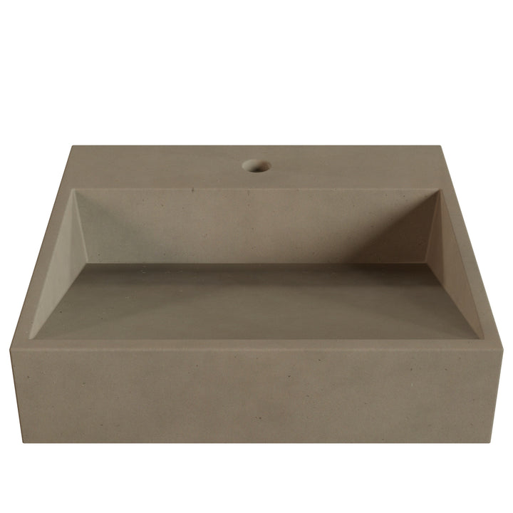 Hanzo Ramp Vessel Faucet Ledge Sink - 20"