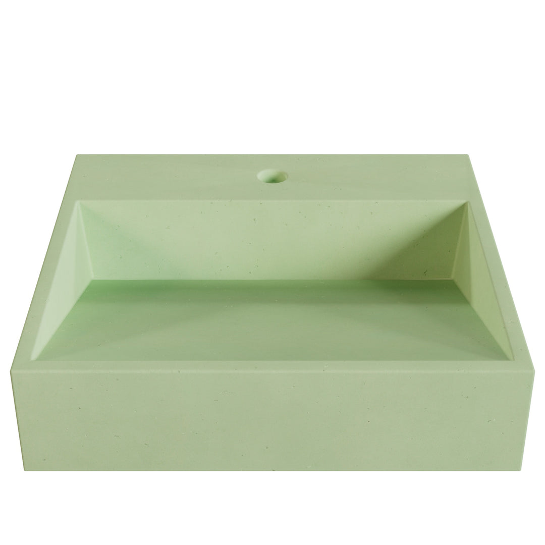 Hanzo Ramp Vessel Faucet Ledge Sink - 20"