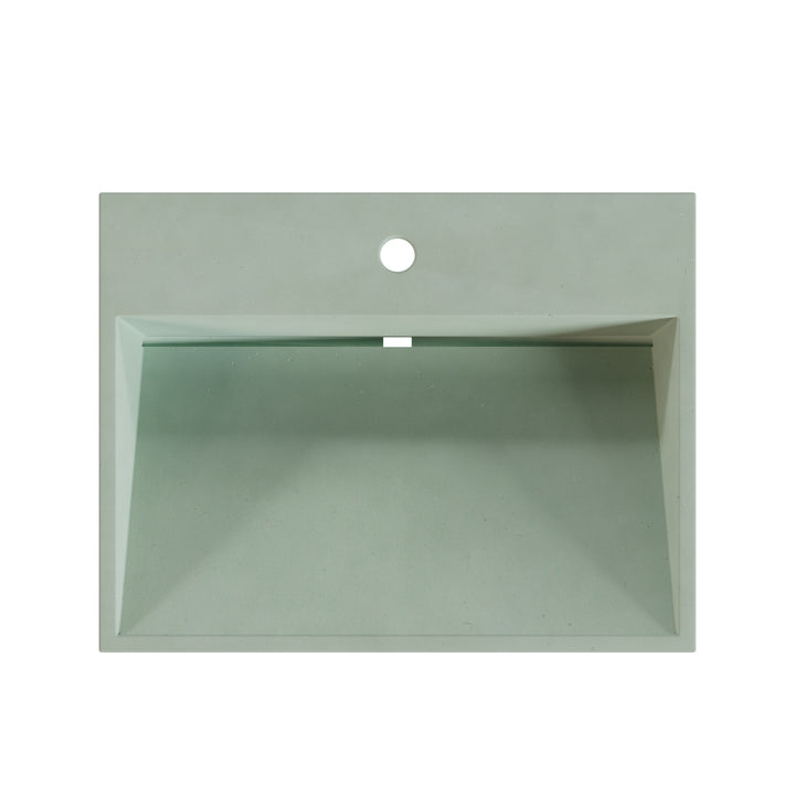 Hanzo Ramp Vessel Faucet Ledge Sink - 24"