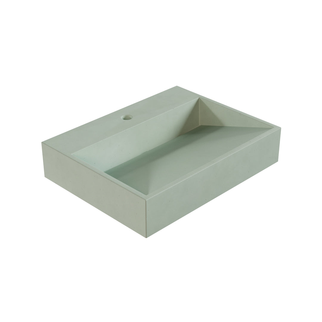 Hanzo Ramp Vessel Faucet Ledge Sink - 24"