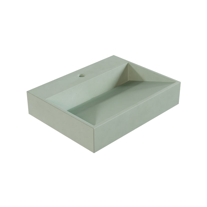 Hanzo Ramp Vessel Faucet Ledge Sink - 24"