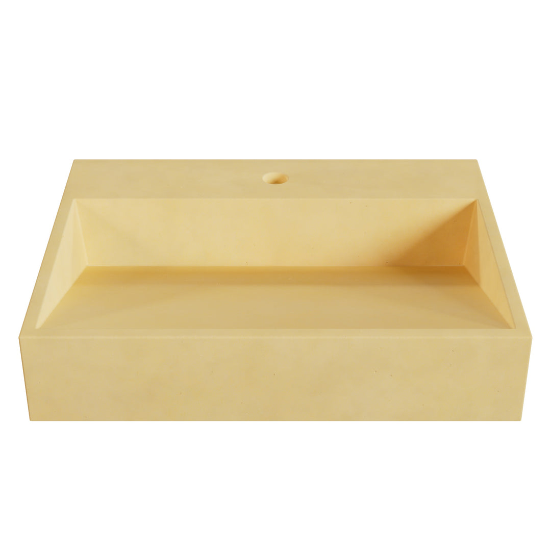 Hanzo Ramp Vessel Faucet Ledge Sink - 24"