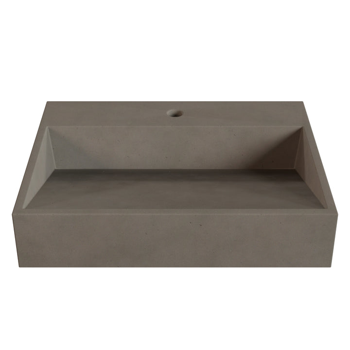 Hanzo Ramp Vessel Faucet Ledge Sink - 24"