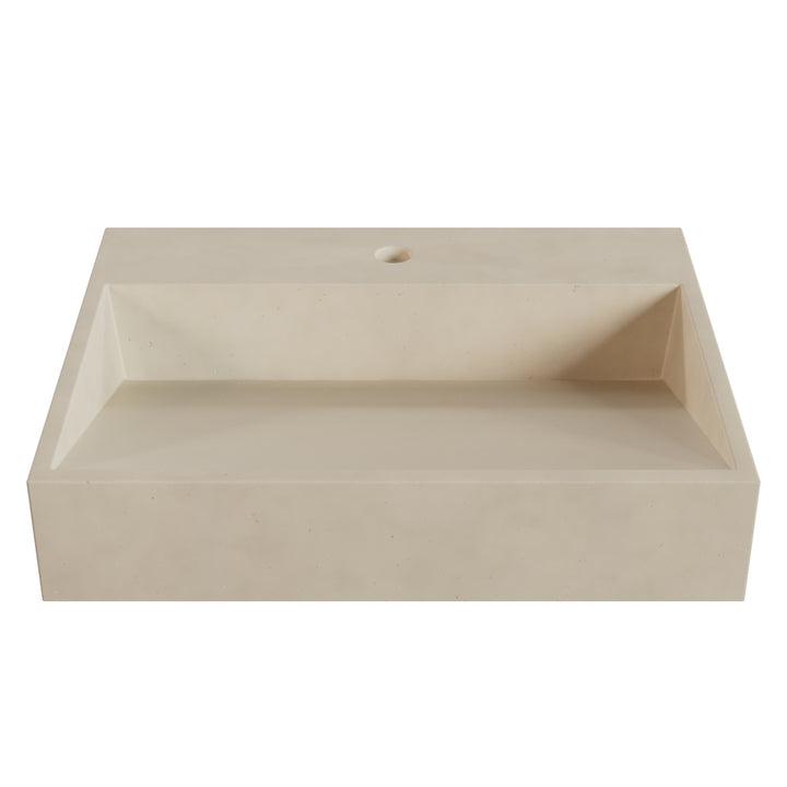 Hanzo Ramp Vessel Faucet Ledge Sink - 24"