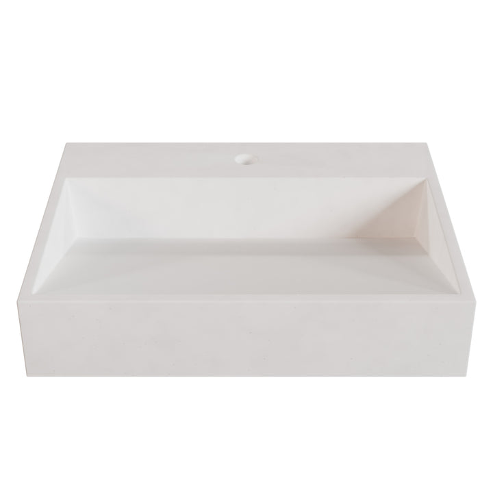 Hanzo Ramp Vessel Faucet Ledge Sink - 24"