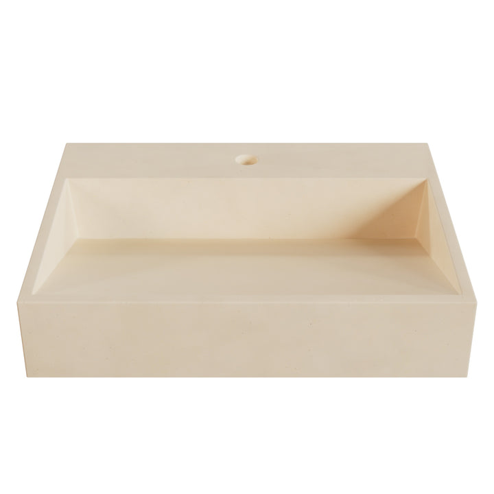 Hanzo Ramp Vessel Faucet Ledge Sink - 24"