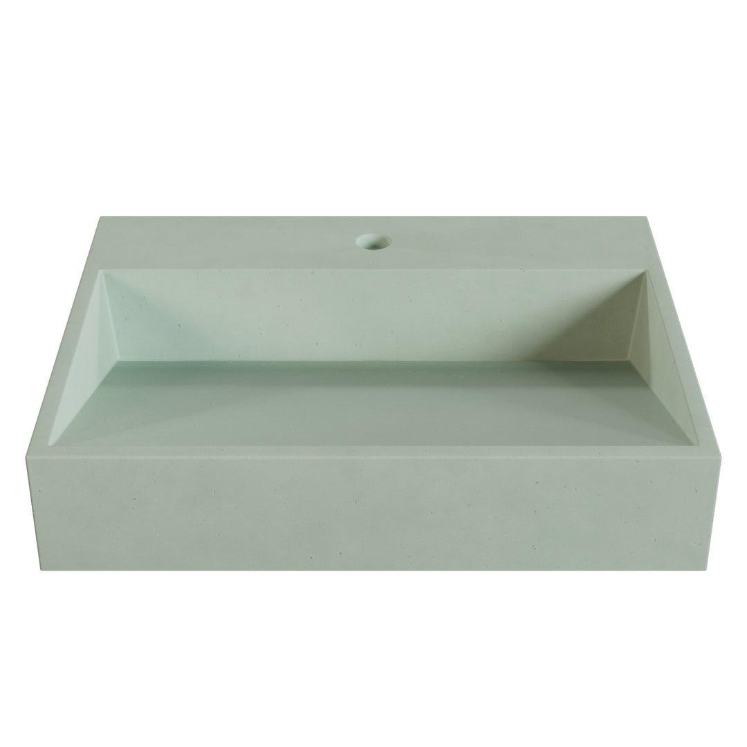 Hanzo Ramp Vessel Faucet Ledge Sink - 24"