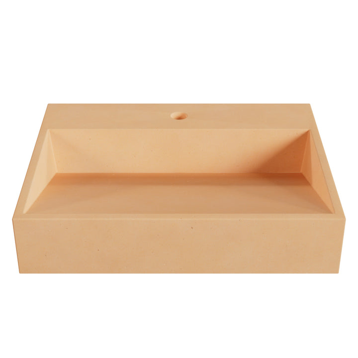 Hanzo Ramp Vessel Faucet Ledge Sink - 24"