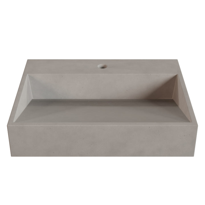 Hanzo Ramp Vessel Faucet Ledge Sink - 24"