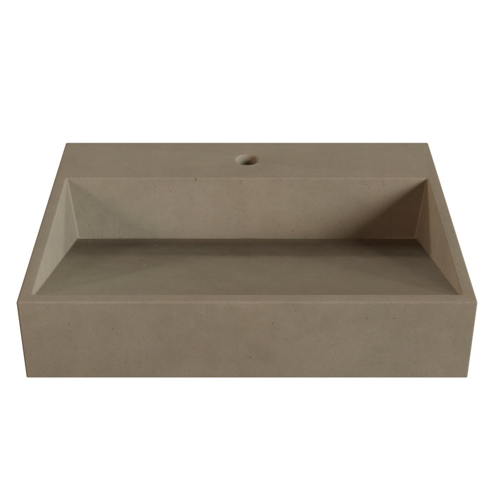 Hanzo Ramp Vessel Faucet Ledge Sink - 24"