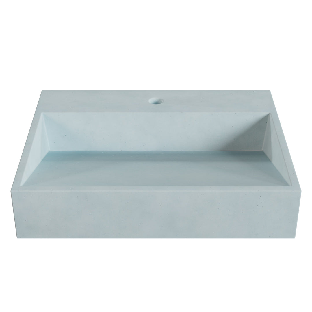 Hanzo Ramp Vessel Faucet Ledge Sink - 24"