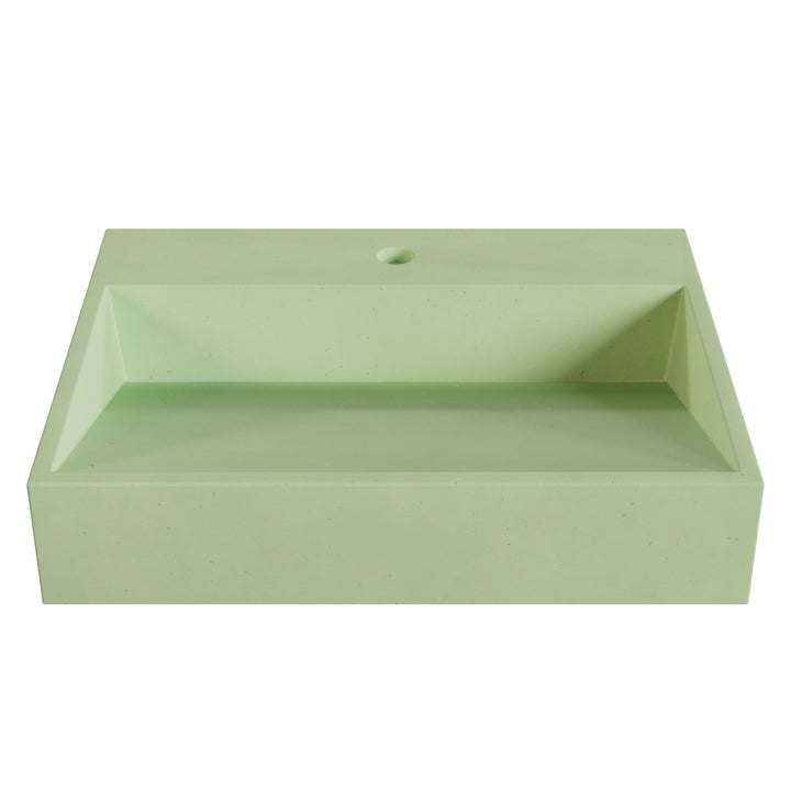 Hanzo Ramp Vessel Faucet Ledge Sink - 24"