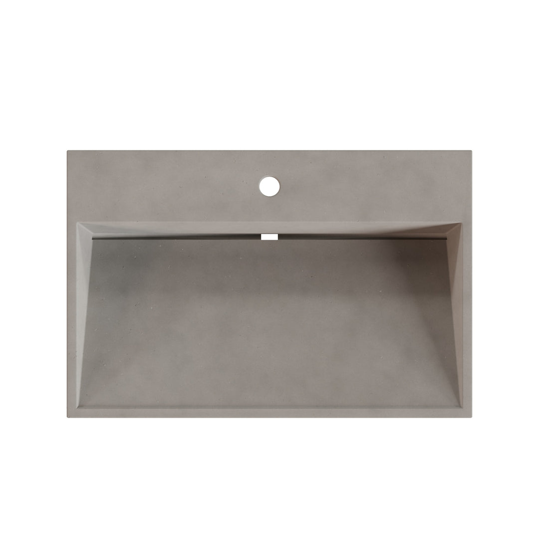 Hanzo Ramp Vessel Faucet Ledge Sink - 28"