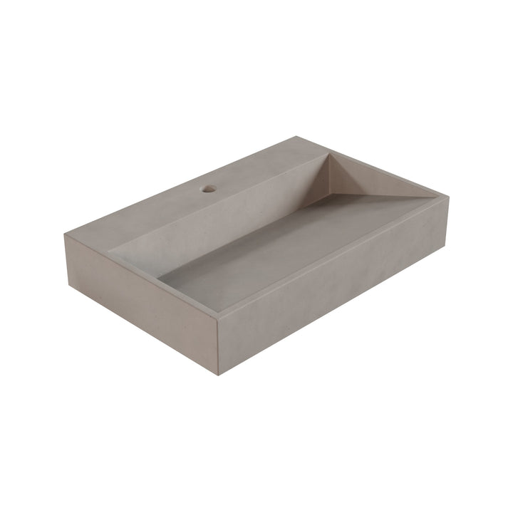 Hanzo Ramp Vessel Faucet Ledge Sink - 28"