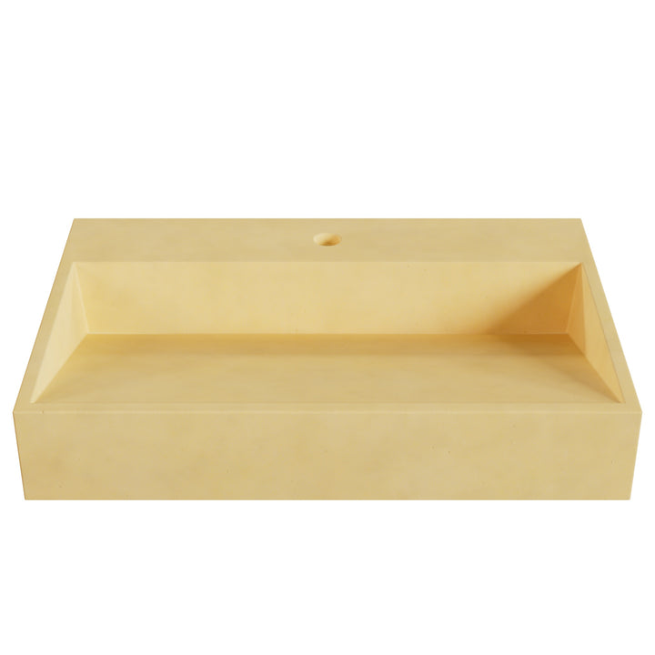 Hanzo Ramp Vessel Faucet Ledge Sink - 28"