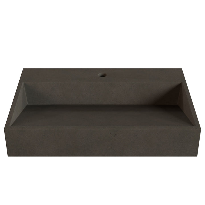 Hanzo Ramp Vessel Faucet Ledge Sink - 28"