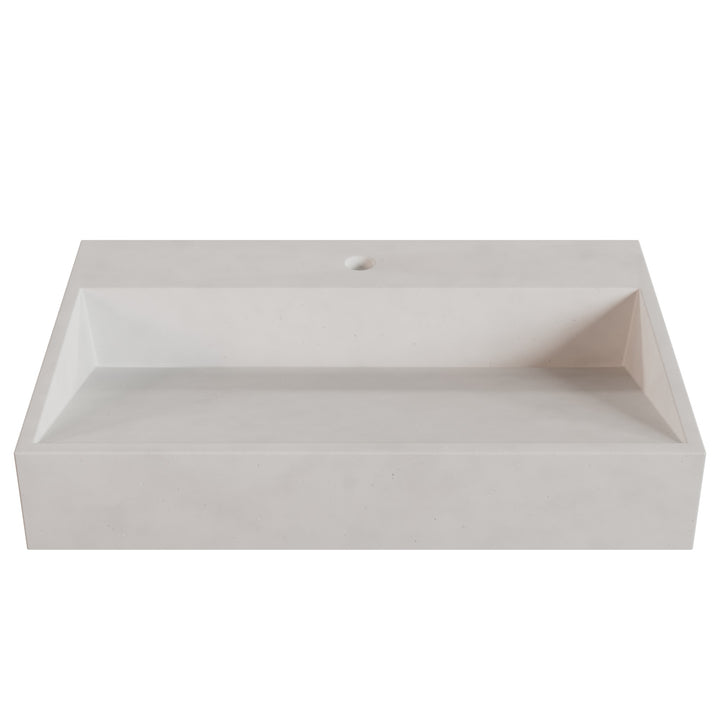 Hanzo Ramp Vessel Faucet Ledge Sink - 28"