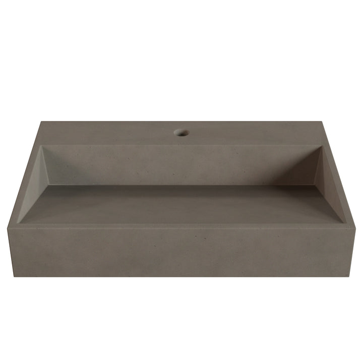 Hanzo Ramp Vessel Faucet Ledge Sink - 28"