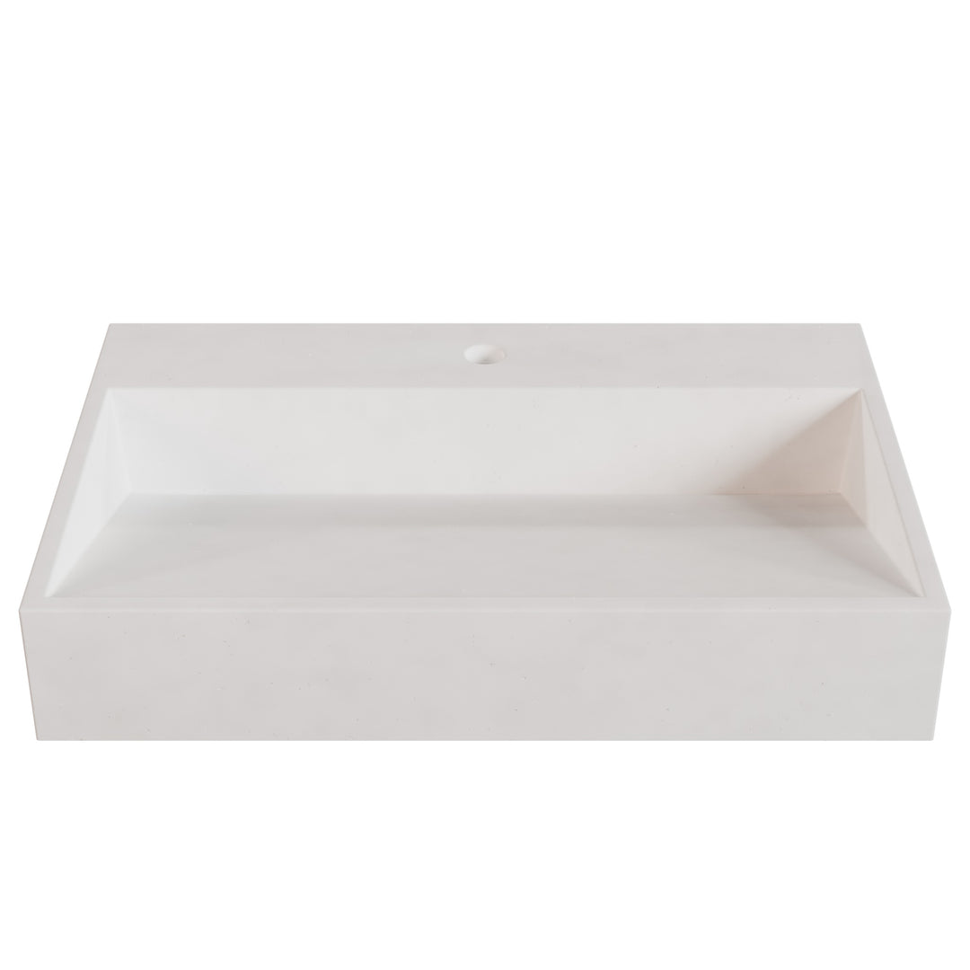 Hanzo Ramp Vessel Faucet Ledge Sink - 28"