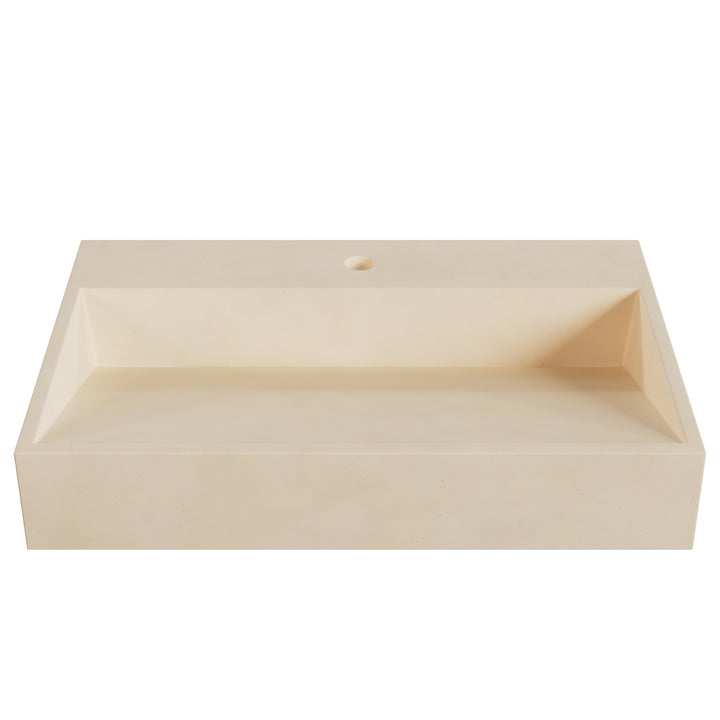 Hanzo Ramp Vessel Faucet Ledge Sink - 28"