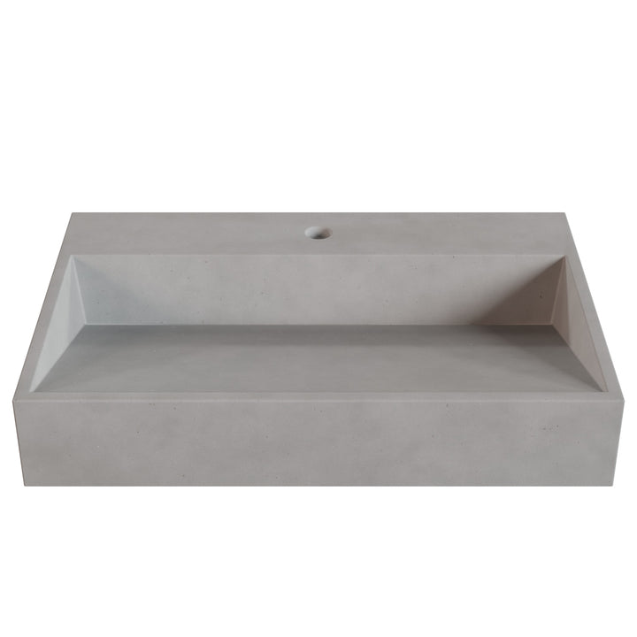 Hanzo Ramp Vessel Faucet Ledge Sink - 28"