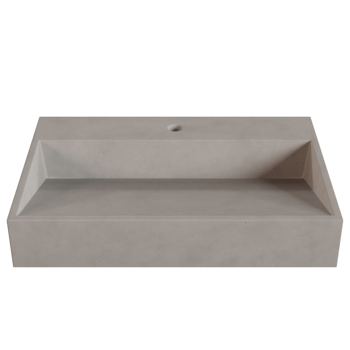 Hanzo Ramp Vessel Faucet Ledge Sink - 28"