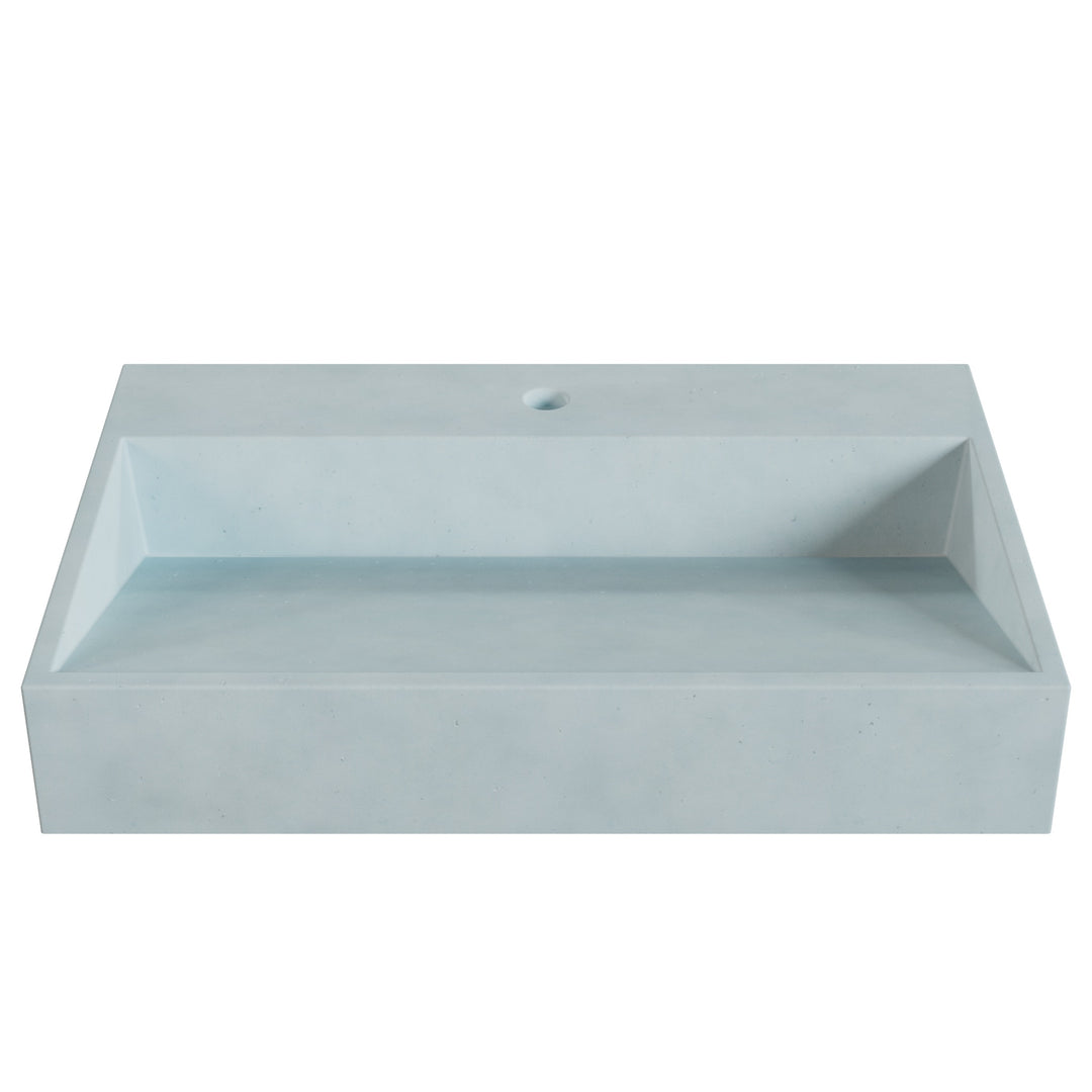 Hanzo Ramp Vessel Faucet Ledge Sink - 28"