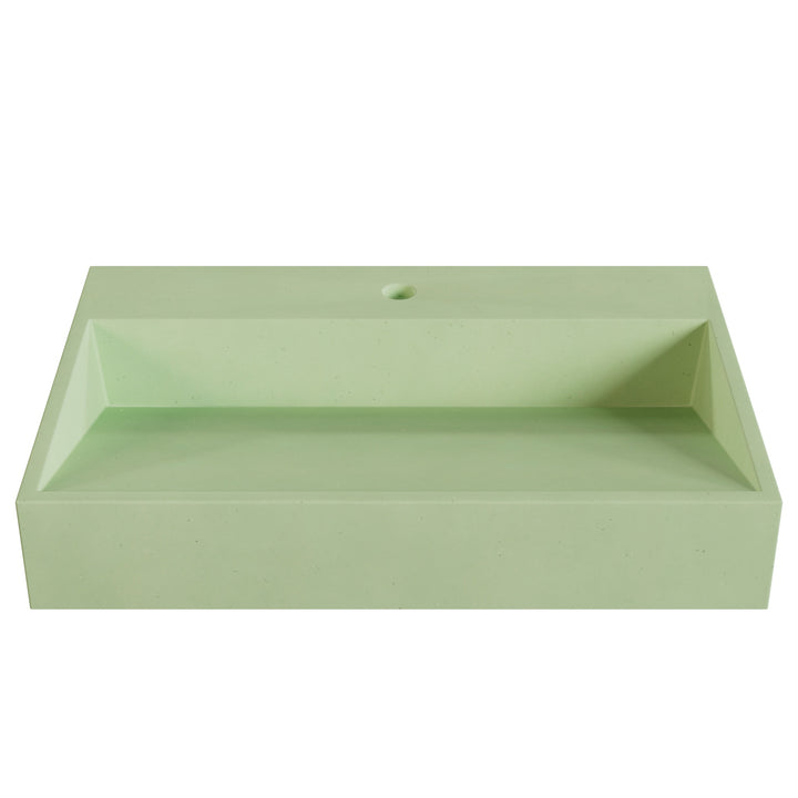 Hanzo Ramp Vessel Faucet Ledge Sink - 28"