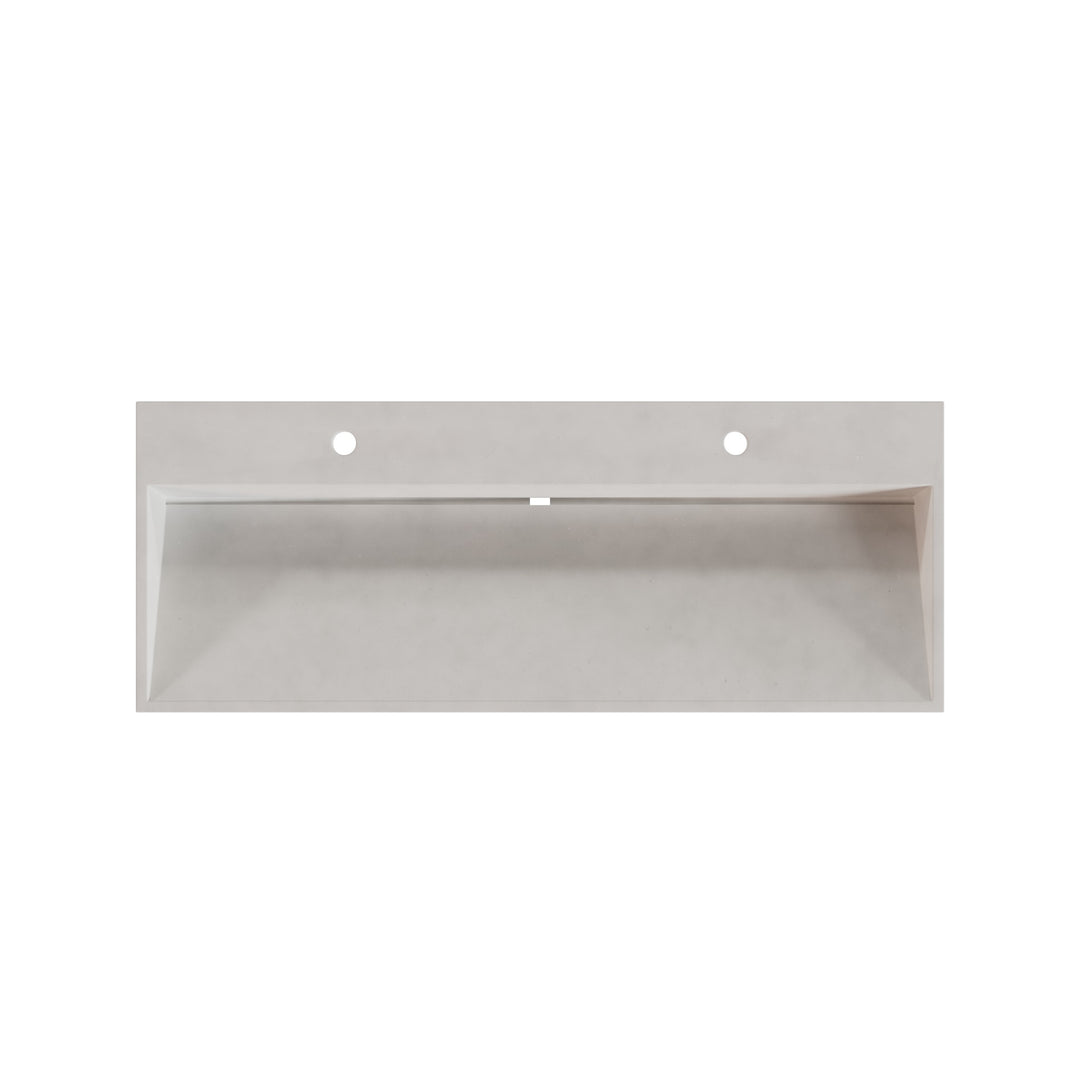 Hanzo Ramp Vessel Faucet Ledge Sink - 48"