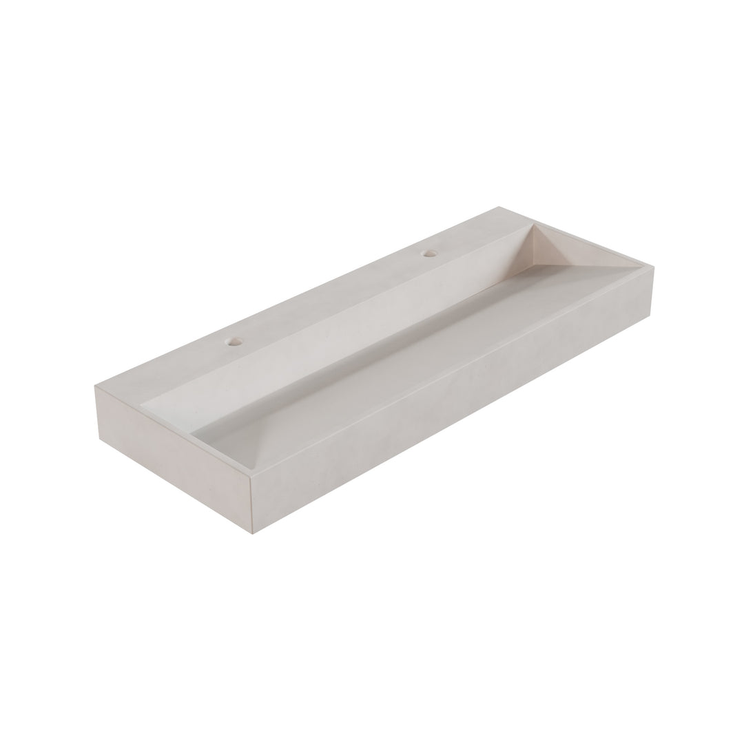Hanzo Ramp Vessel Faucet Ledge Sink - 48"