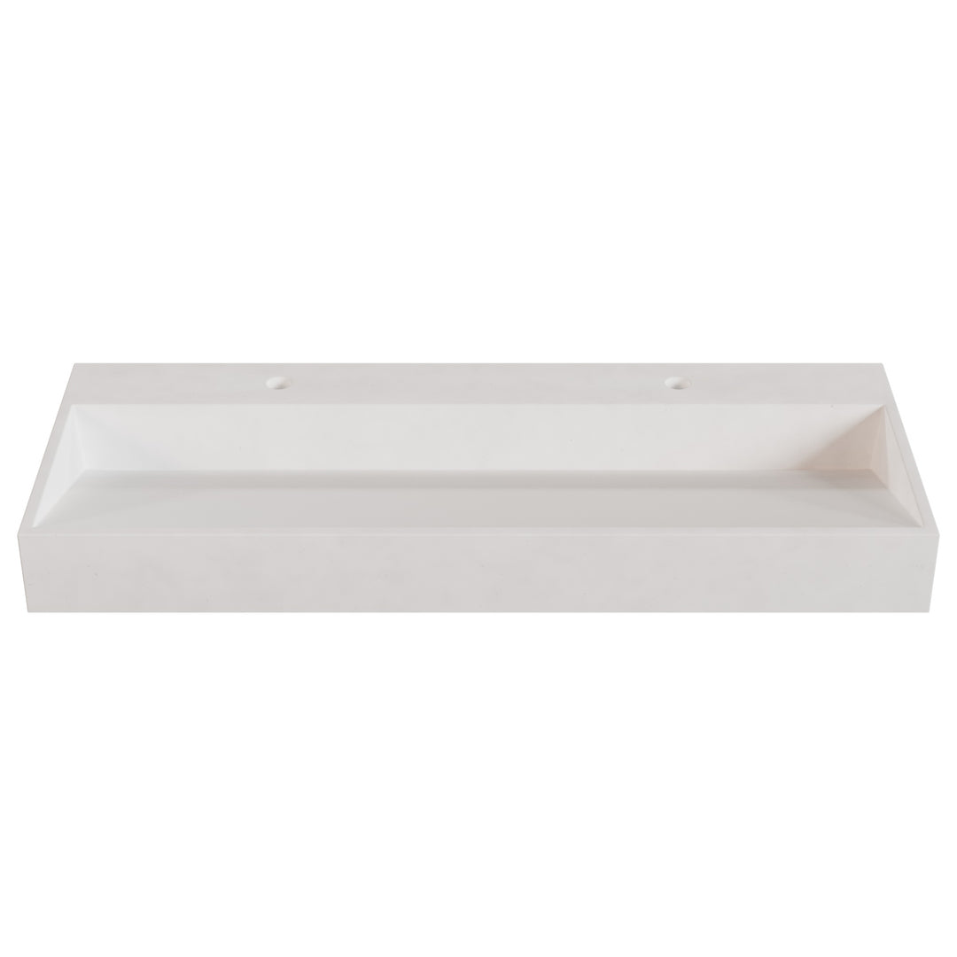 Hanzo Ramp Vessel Faucet Ledge Sink - 48"