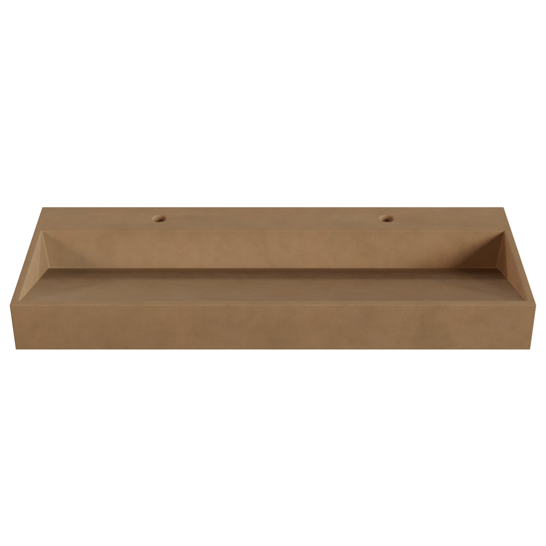 Hanzo Ramp Vessel Faucet Ledge Sink - 48"