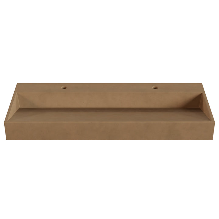 Hanzo Ramp Vessel Faucet Ledge Sink - 48"