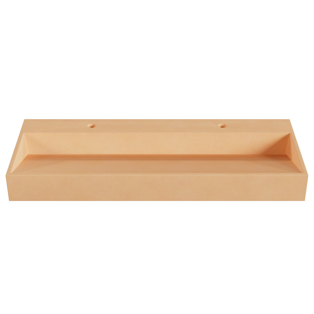 Hanzo Ramp Vessel Faucet Ledge Sink - 48"
