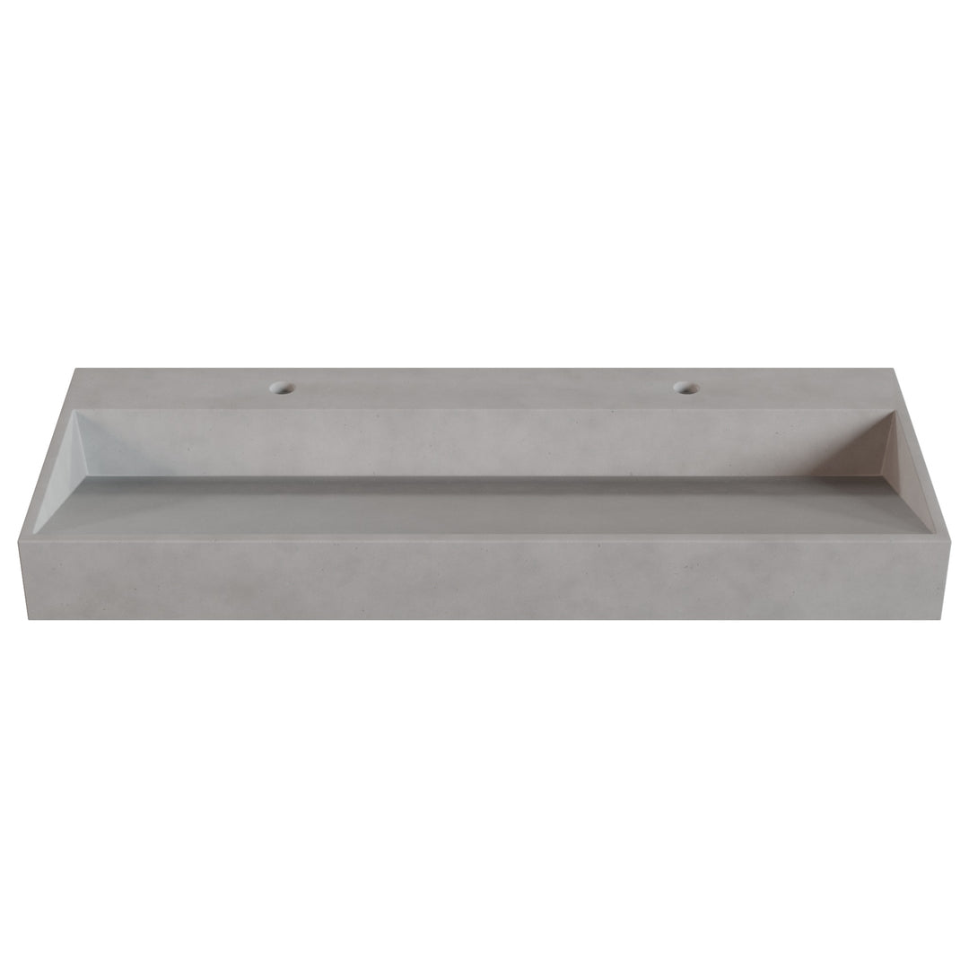 Hanzo Ramp Vessel Faucet Ledge Sink - 48"
