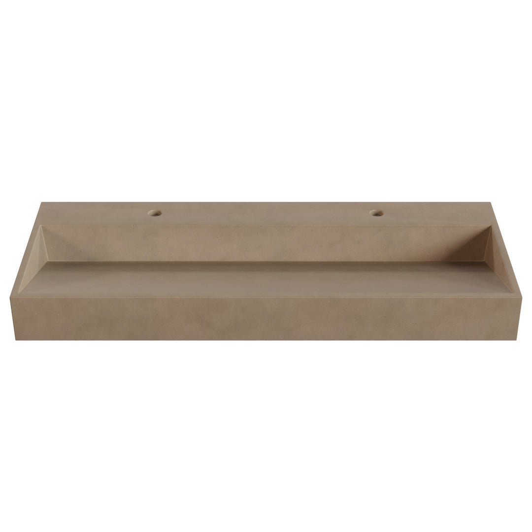 Hanzo Ramp Vessel Faucet Ledge Sink - 48"