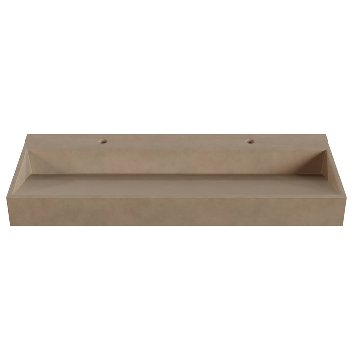 Hanzo Ramp Vessel Faucet Ledge Sink - 48"