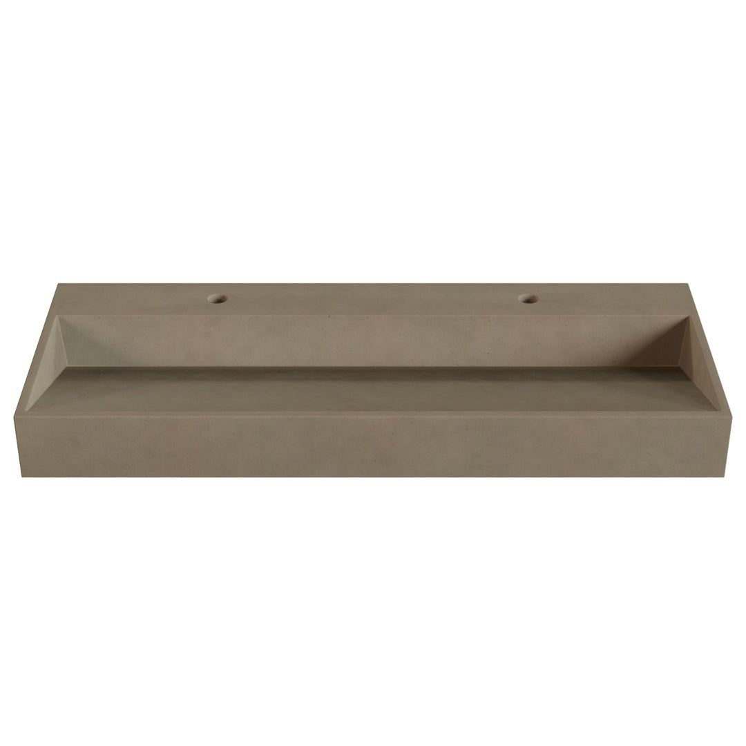 Hanzo Ramp Vessel Faucet Ledge Sink - 48"