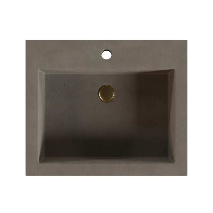Kebi Trough Drop-In Faucet Ledge Sink - 22"