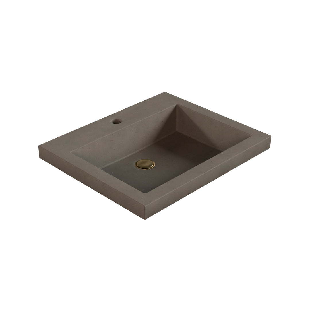 Kebi Trough Drop-In Faucet Ledge Sink - 22"
