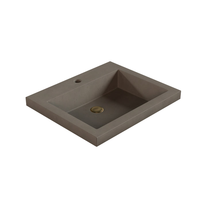 Kebi Trough Drop-In Faucet Ledge Sink - 22"