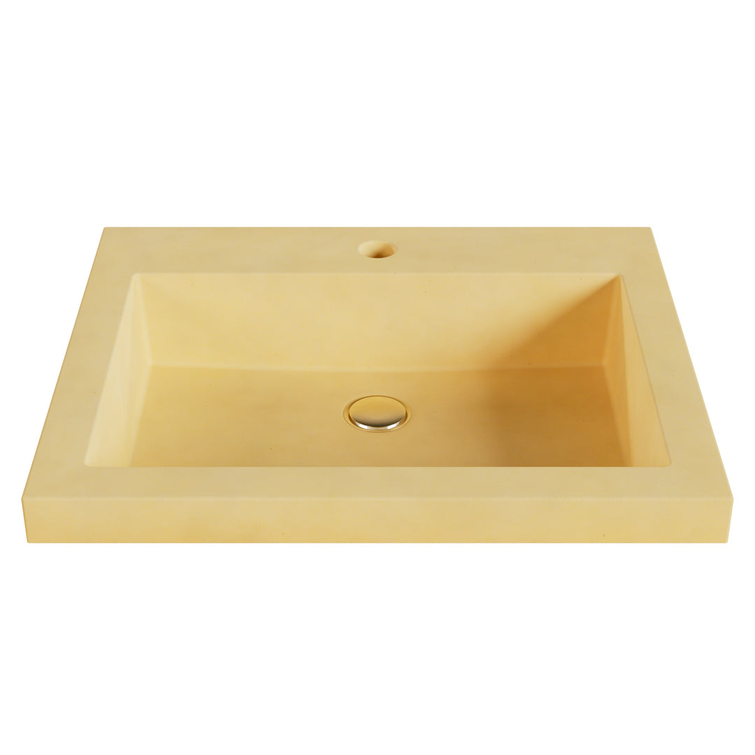 Kebi Trough Drop-In Faucet Ledge Sink - 22"
