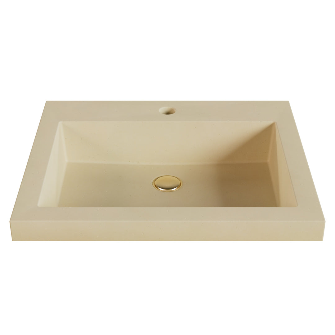 Kebi Trough Drop-In Faucet Ledge Sink - 22"