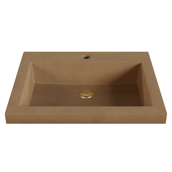 Kebi Trough Drop-In Faucet Ledge Sink - 22"