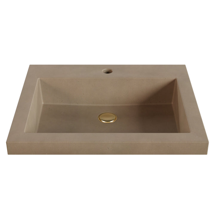 Kebi Trough Drop-In Faucet Ledge Sink - 22"
