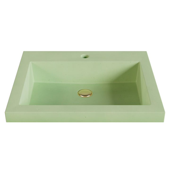 Kebi Trough Drop-In Faucet Ledge Sink - 22"