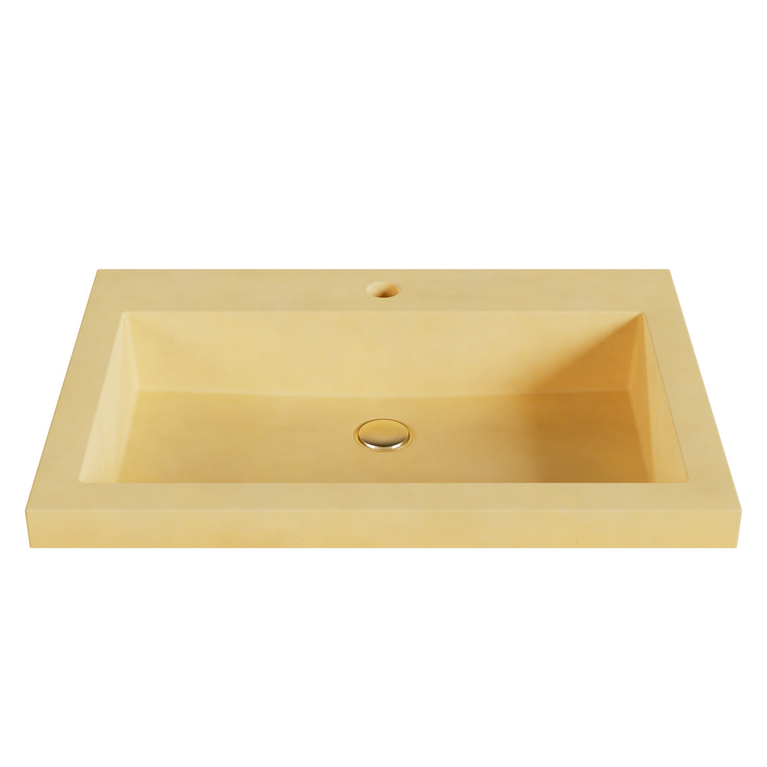 Kebi Trough Drop-In Faucet Ledge Sink - 26"