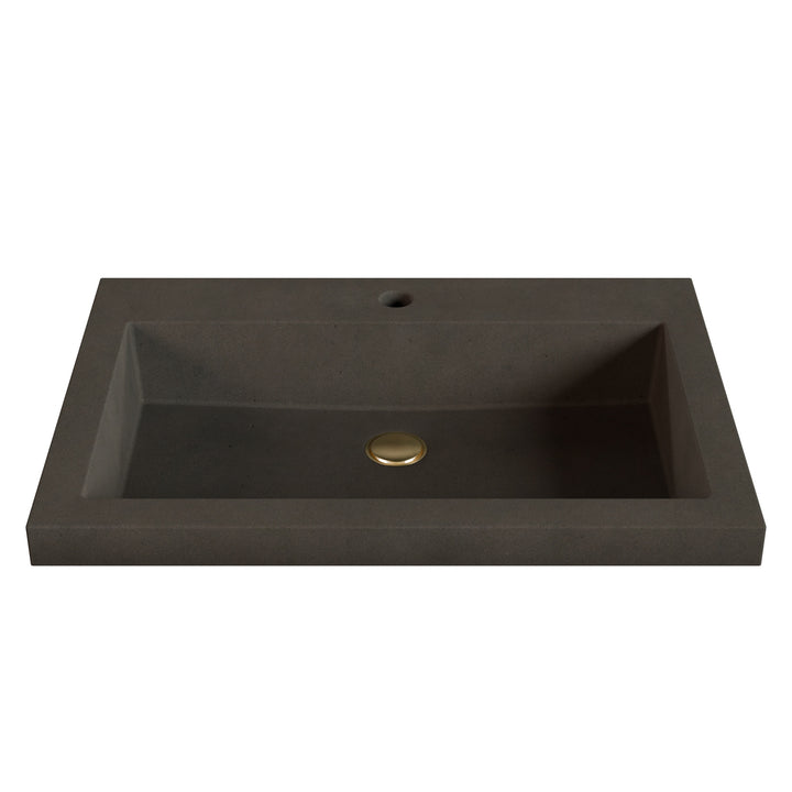Kebi Trough Drop-In Faucet Ledge Sink - 26"