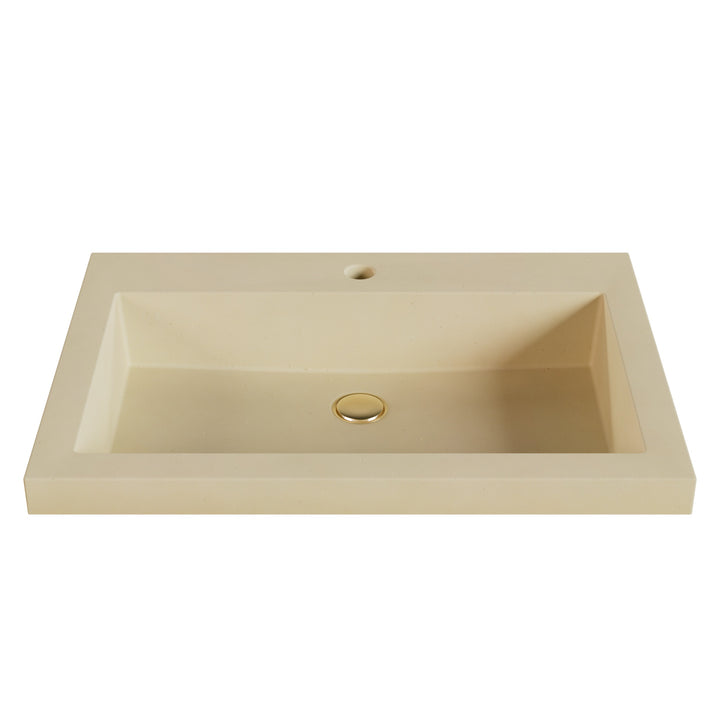 Kebi Trough Drop-In Faucet Ledge Sink - 26"